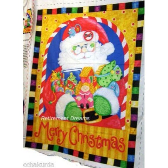 Merry Christmas Easy To Sew Wall Hanging By Kimberly Montgomery Craft Panel DIY - Picture 2 of 9